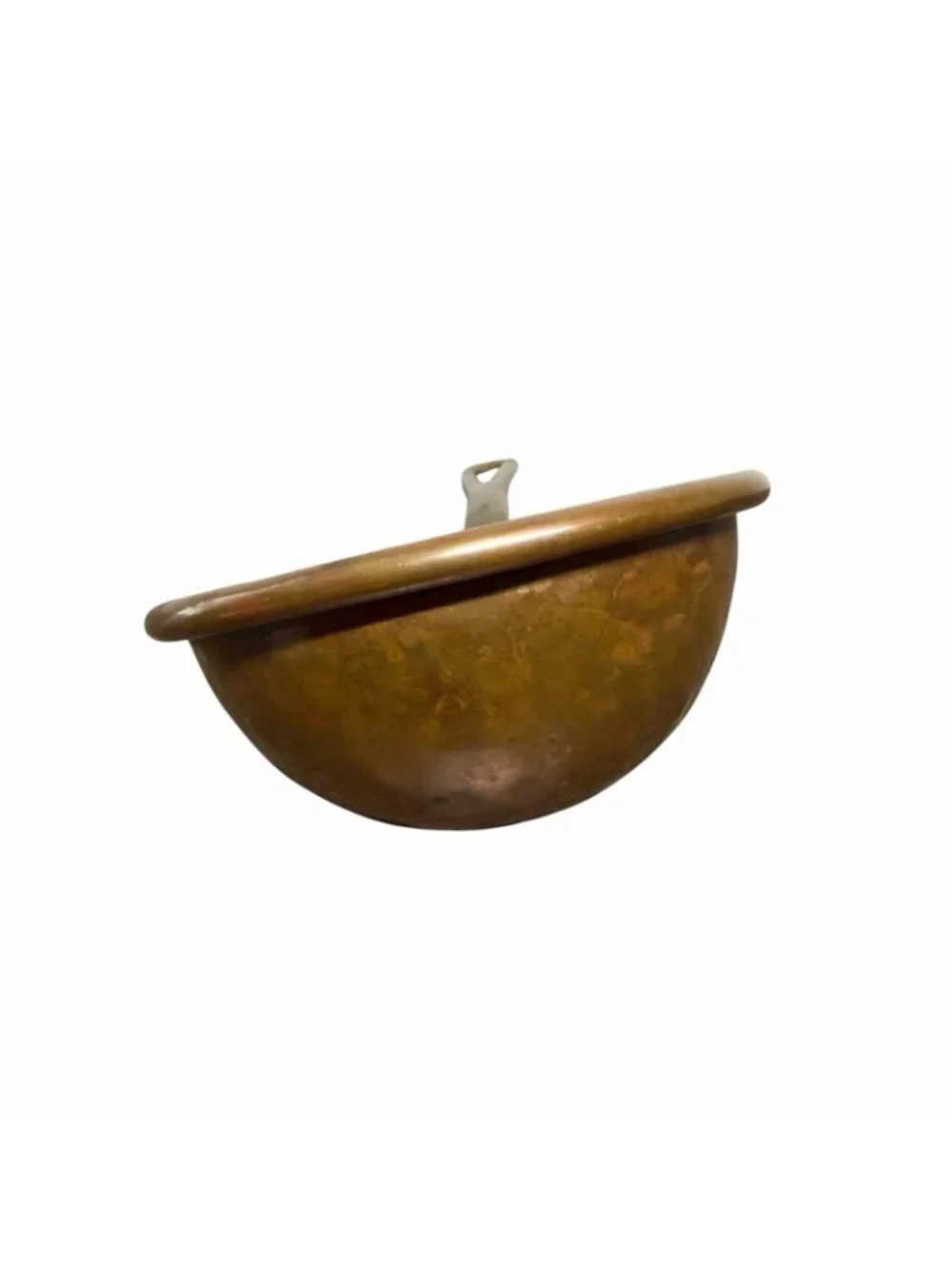 Vintage Hammered Copper Serving Ladle Brass Handle 11”